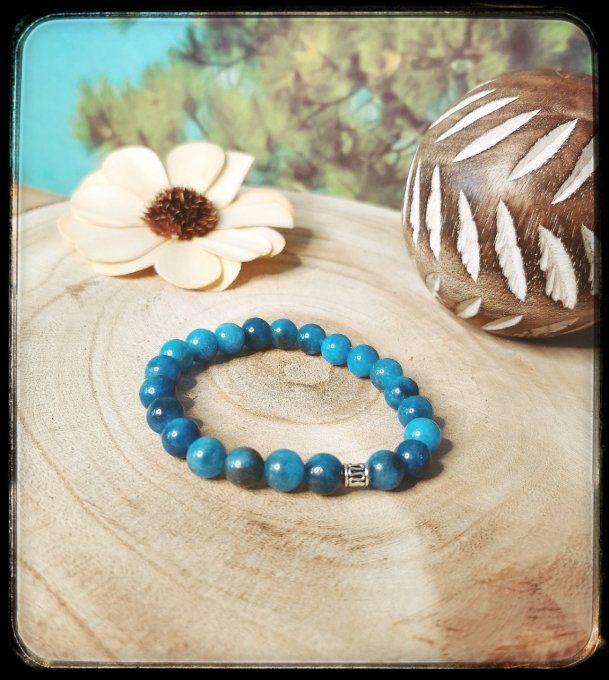 Bracelet pierre naturelle "APATITE"